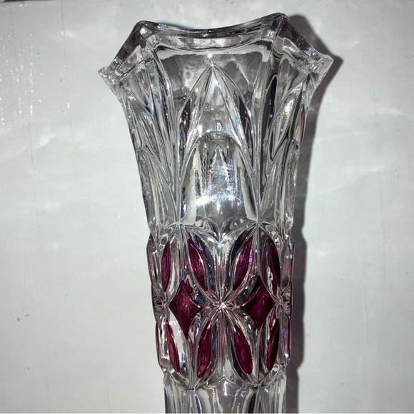 Rare Echt Bleikristall footed vase. - Picture 5 of 7